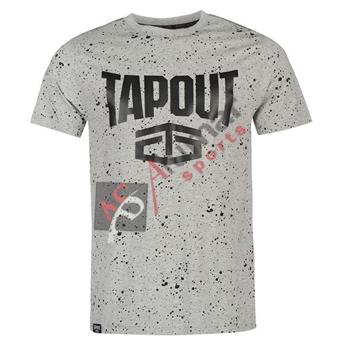 Product code 598202 Tapout Splatter T Shirt Mens Grey Marl EMOTGYG